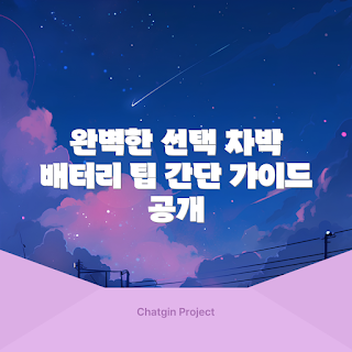 차박용배터리, 차박용배터리 추천, 무엇을 고려해야 할까, 차박을 위한 배터리, 어떻게 선택하나