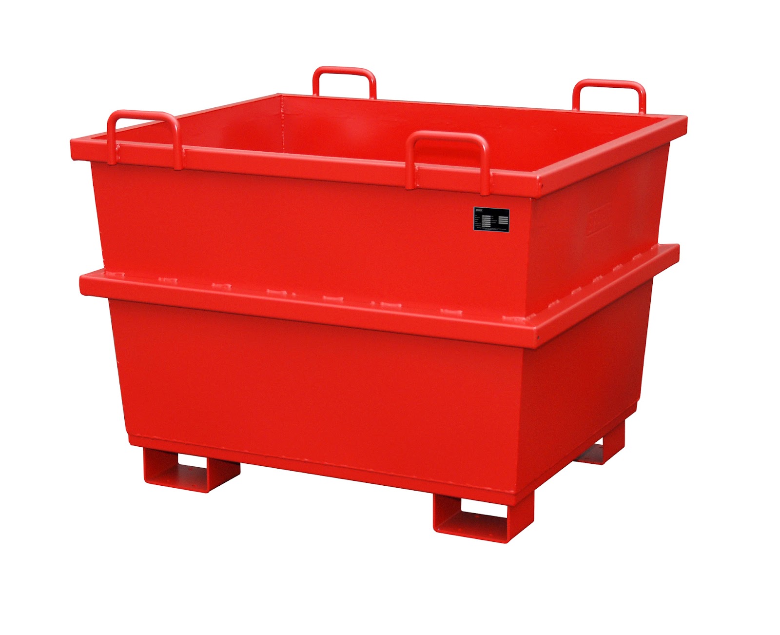 Universele-container UC 750, gelakt, Vuurrood