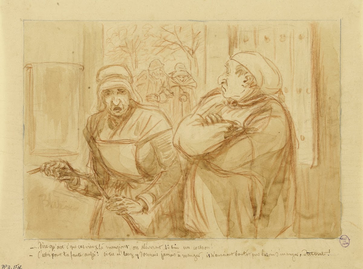 Dire quavec cque ces vieux là mangent 19th century