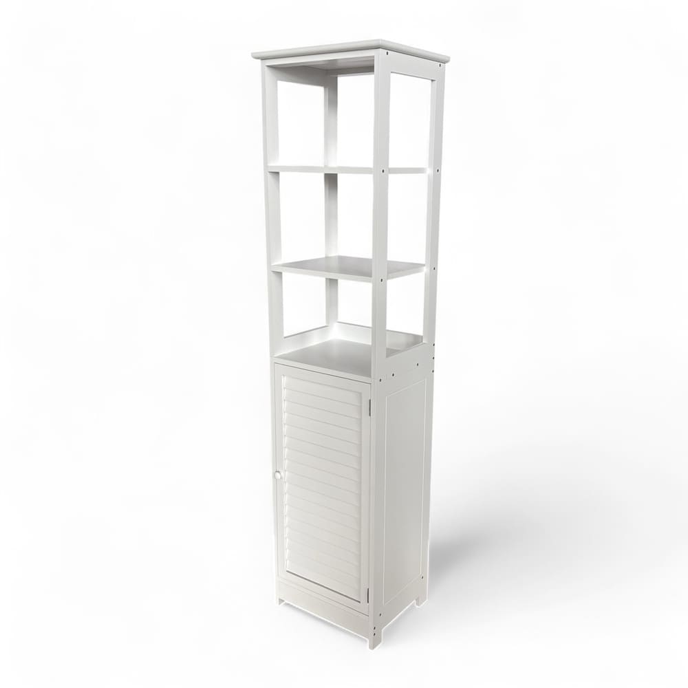 Gabinete alto para baño Cazedis™ color blanco