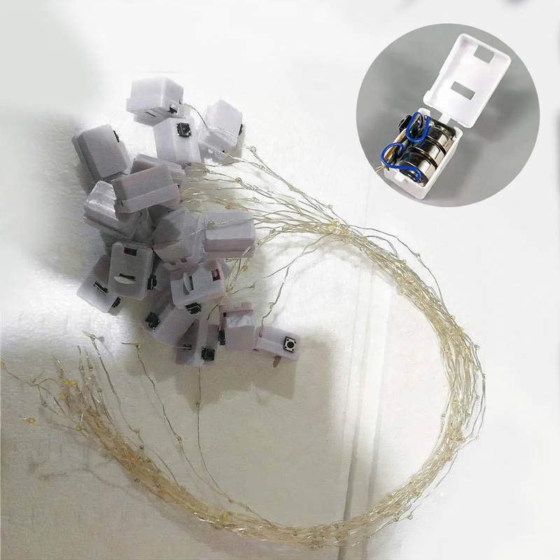 LED Copper Wire String Lights with Button Cell Operation