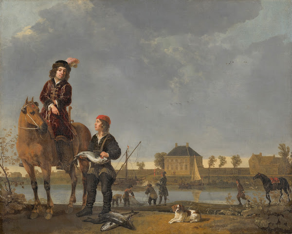 Equestrian Portrait of Pieter de Roovere c 1650