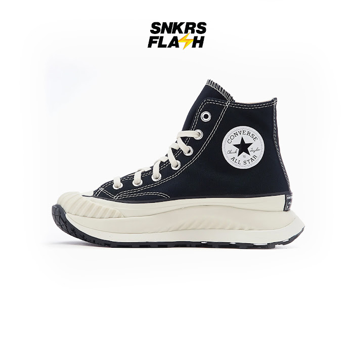 CONVERSE CHUCK 70 AT CX HI BLACK EGRET - A03277C - Size 35.5
