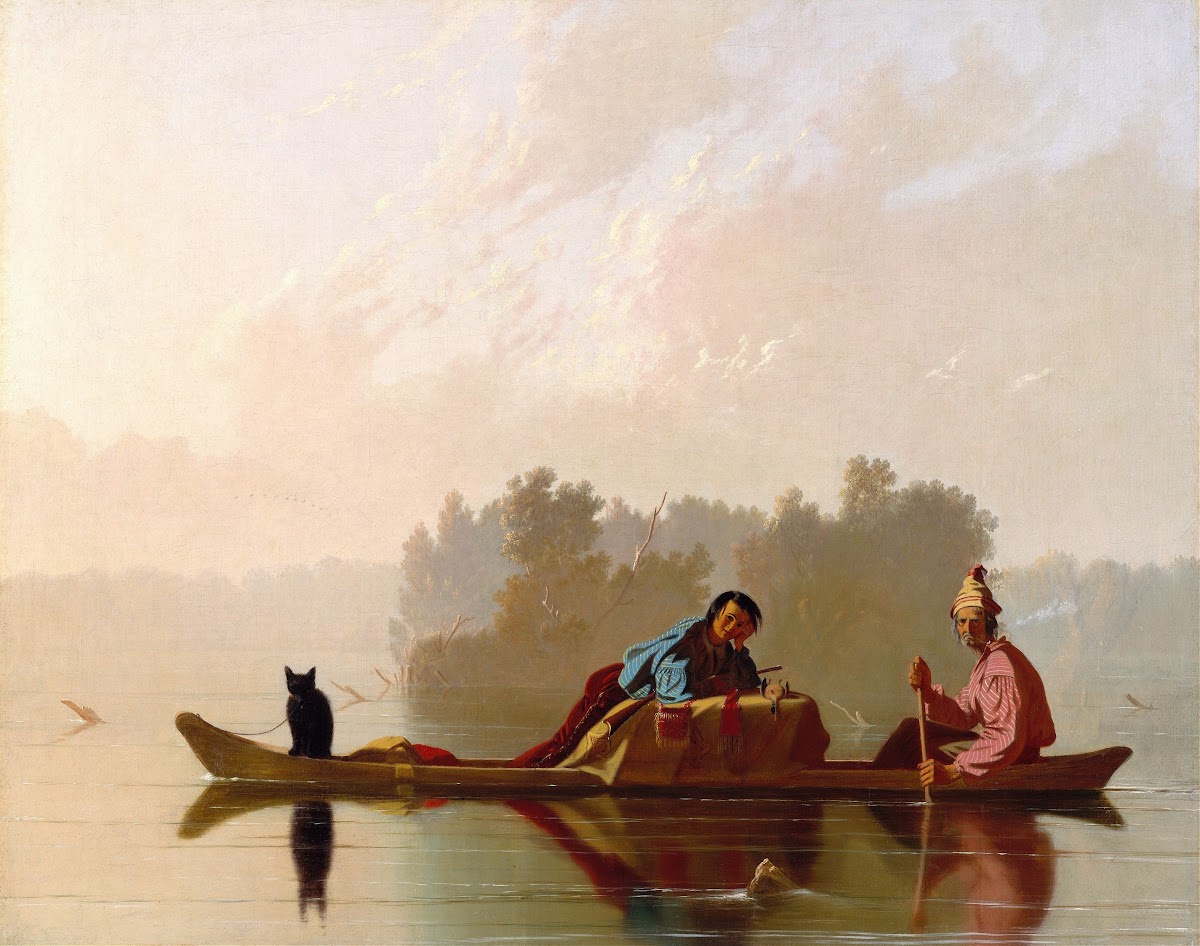Fur Traders Descending the Missouri 1845