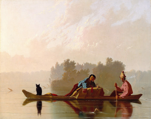 Fur Traders Descending the Missouri 1845