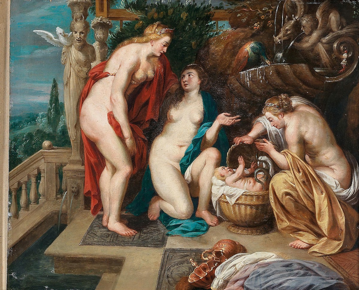 The Daughters Of Cecrops Finding The Child Erichthonius