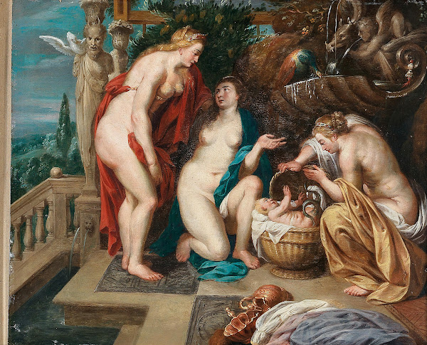 The Daughters Of Cecrops Finding The Child Erichthonius