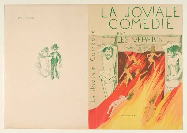 La Joviale comédie  projet de couverture du livre des Vebers 1896