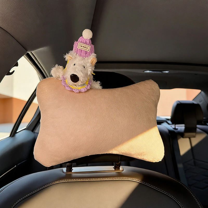Autokopfkissen mit Cartoon-Muster