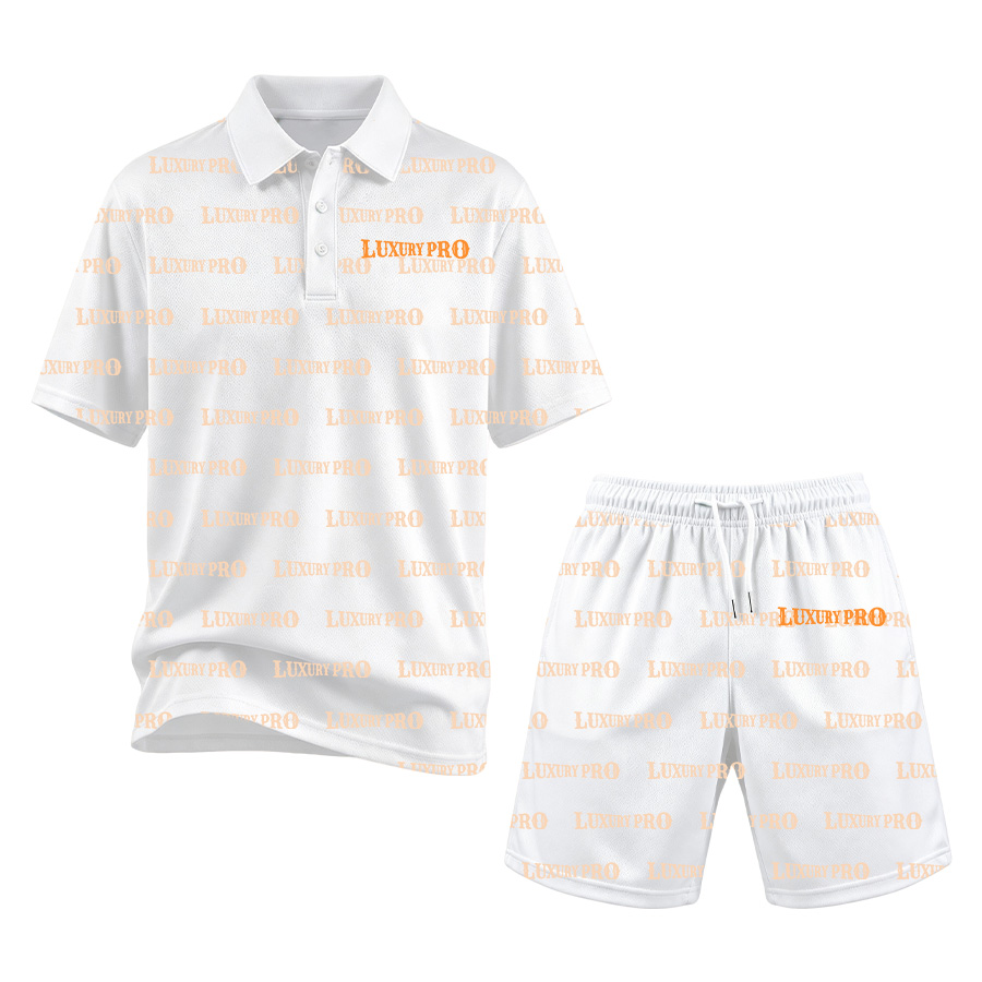 AOP HNH Collared Button Polo + Universal Boardshorts - 180G Bird Eye Mesh