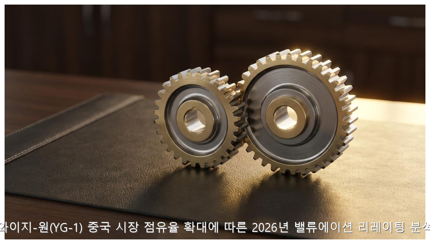 와이지-원(YG-1) 중국 시장 점유율 확대에 따른 2026년 밸류에이션 리레이팅 분석 핵심 안내 및 분석 인포그래픽 (5)
