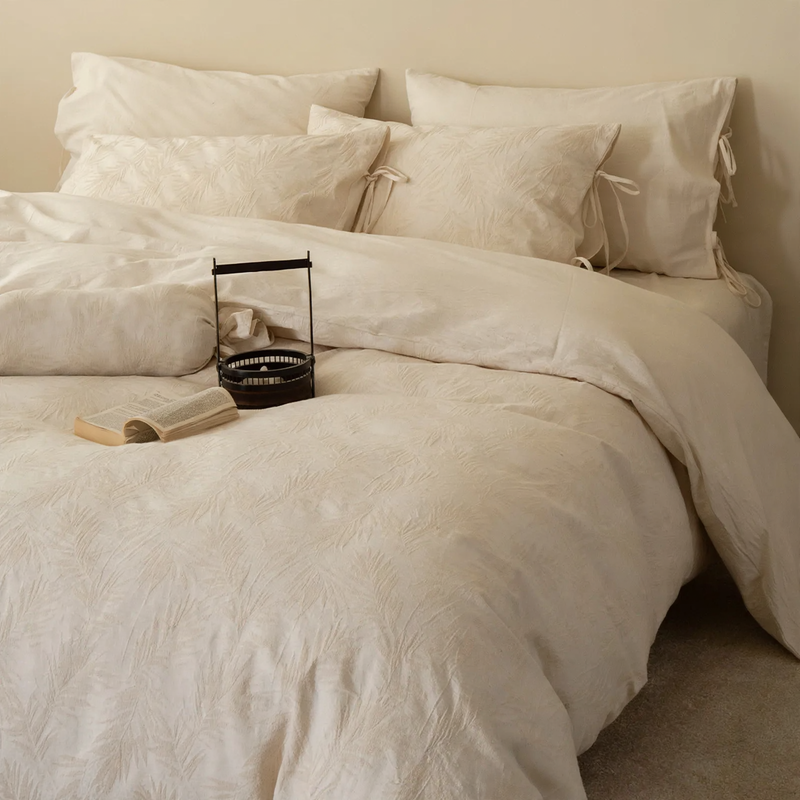 Cotton-Linen Bedding, 4-Piece, Year-Round