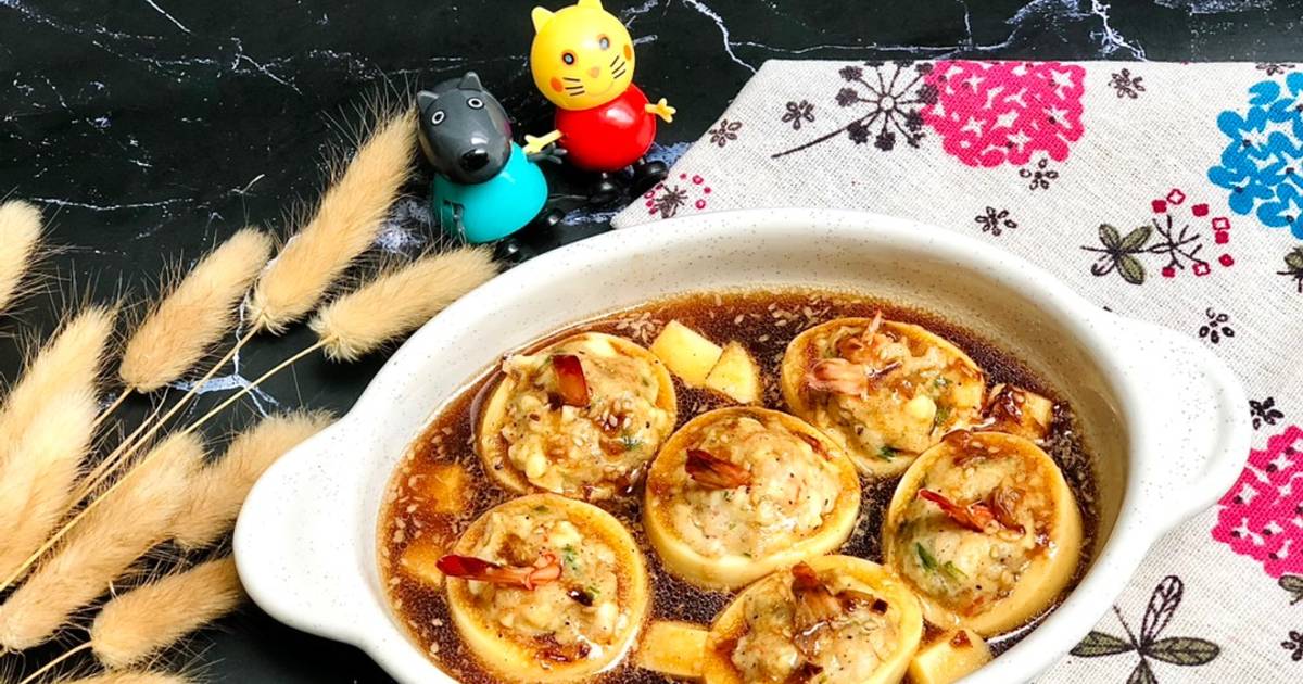 Đậu hũ trứng hấp tôm 🦐 🦐 🦐