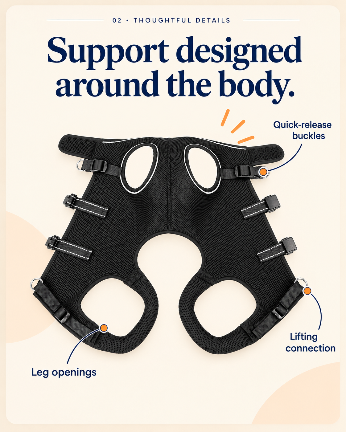 Breathable 3D Mesh Details