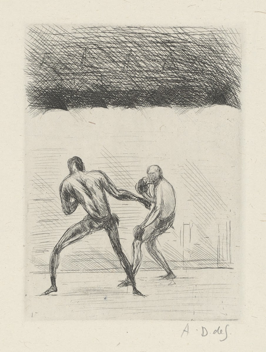 Tableau de la boxe illustré de 29 gravures à leau forte pl 46 1923