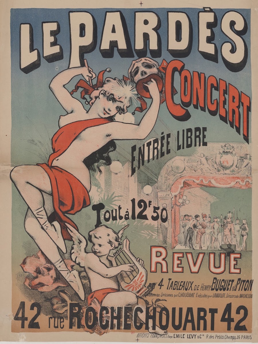 Le Pardès Concert revue en 4 tableaux de Henry Buguet et Piton costumes dessinés
