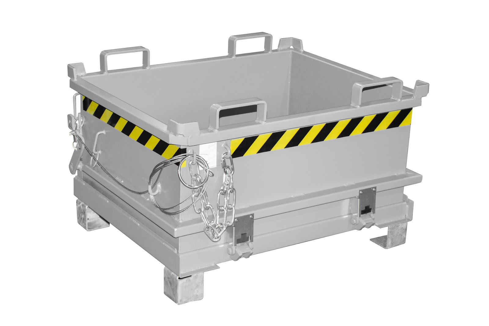 Mini-Bodemklepcontainer MSB 250, gelakt, Muisgrijs