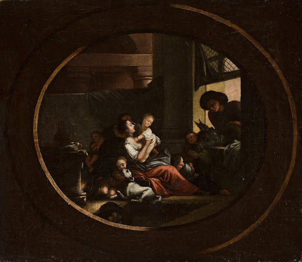Family scene in an interior 1783