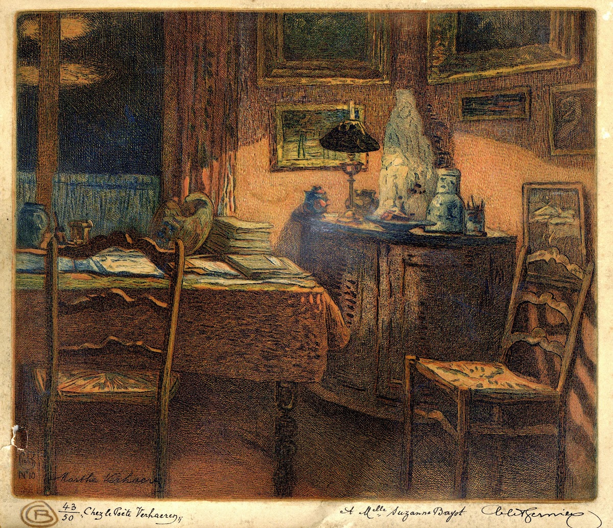 Chez le poète Verhaeren 1917