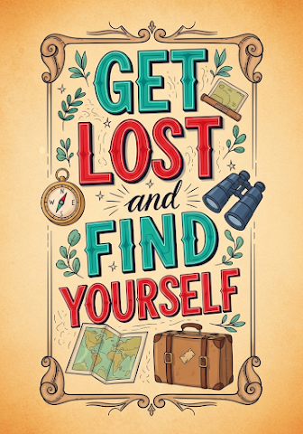 Get Lost and Find Yourself Typography
