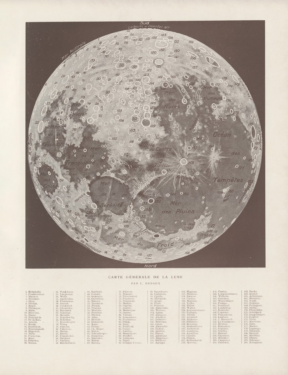 Carte générale de la lune 1923