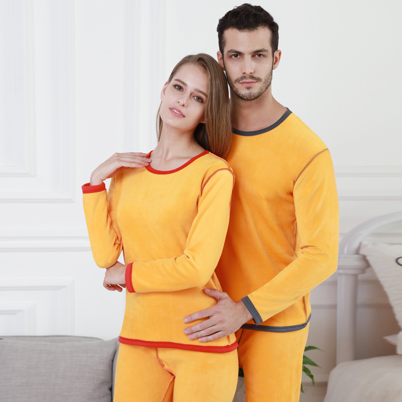 Thermal underwear set for women and men, softly padded