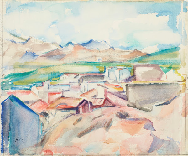 Village ensemble  Banyuls sur mer 1924
