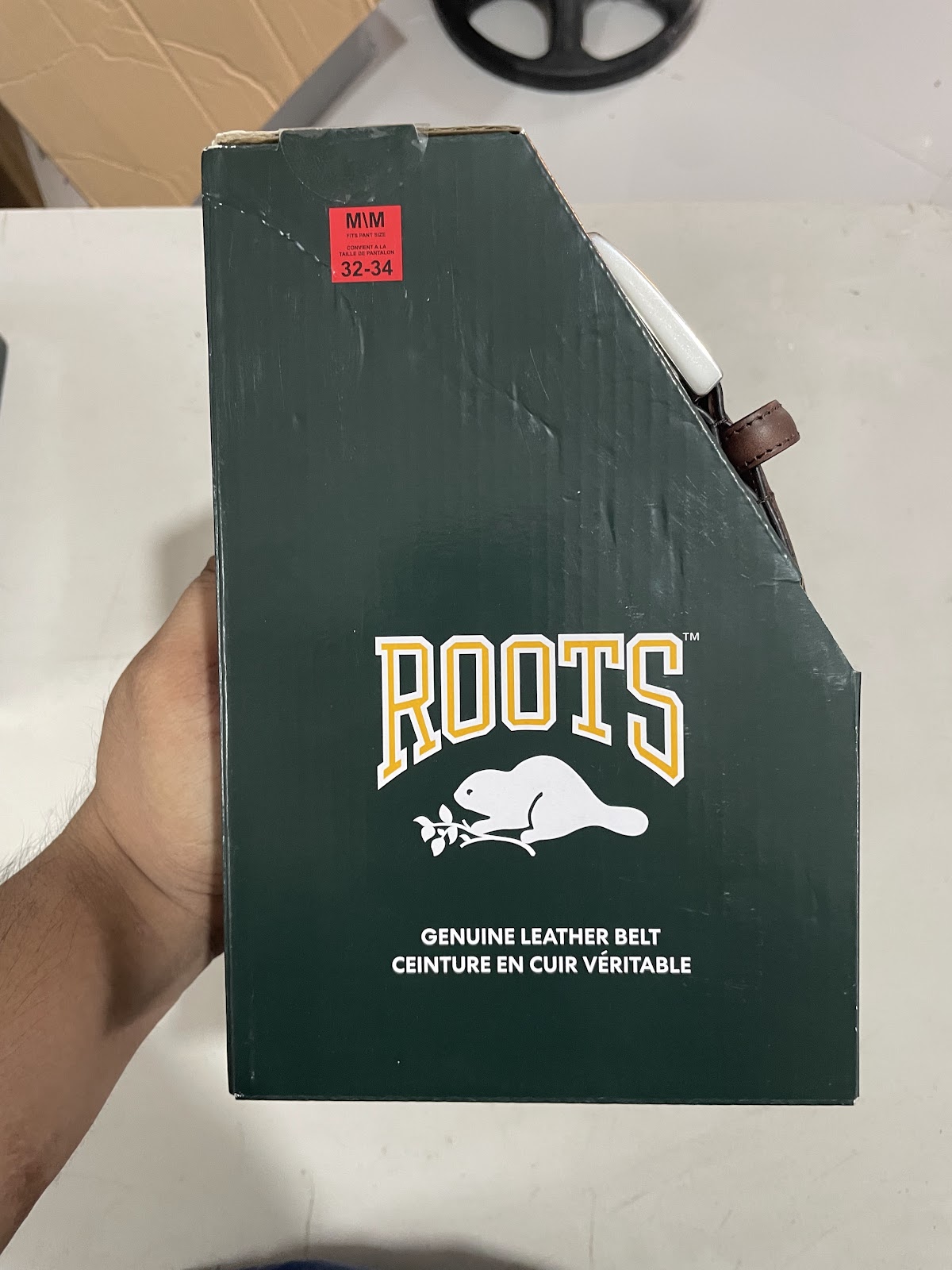 Roots Belt Brown M #1051