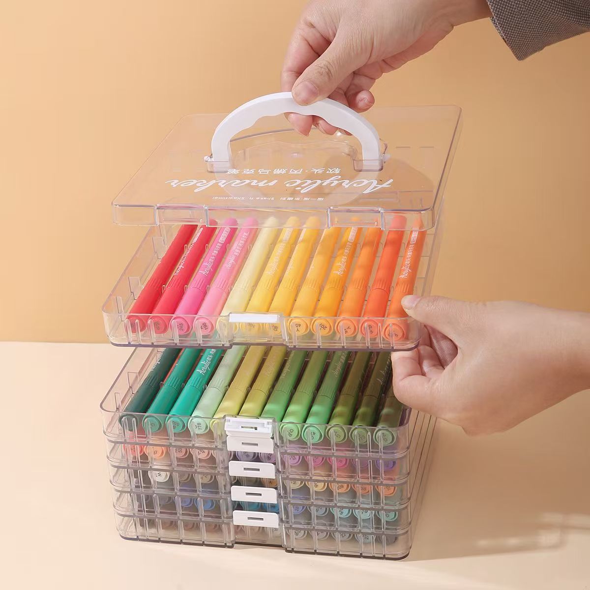 Acrylmarker-Set in verschiedenen Farbtönen