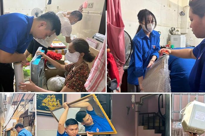Thanh niên Thủ đô hỗ trợ người dân di dời tài sản, triển khai dự án trọng điểm - Báo Tiền Phong
