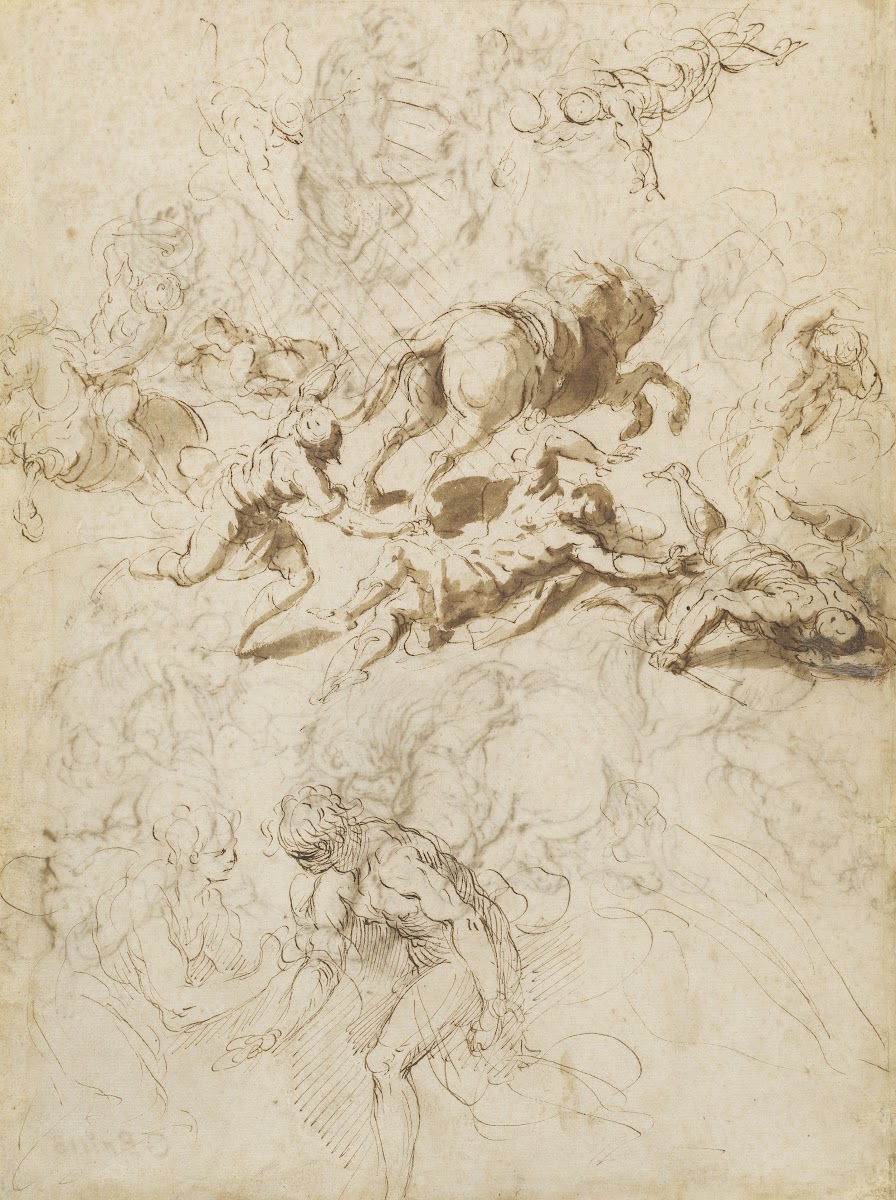 The Conversion of Saint Paul Adam and Eve 1590 1595