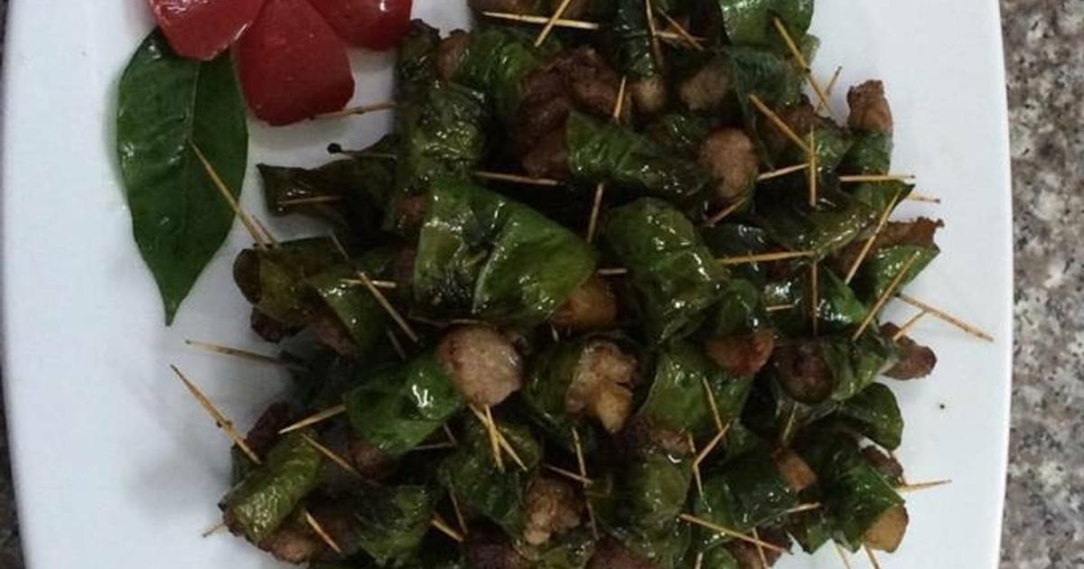 Thịt xiên lá móc mật