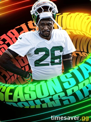 Madden NFL 27 Preseason Standouts Ultimate Team card render — a budget program player you can evolve