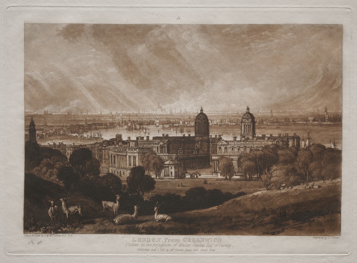 London from Greenwich 19th century