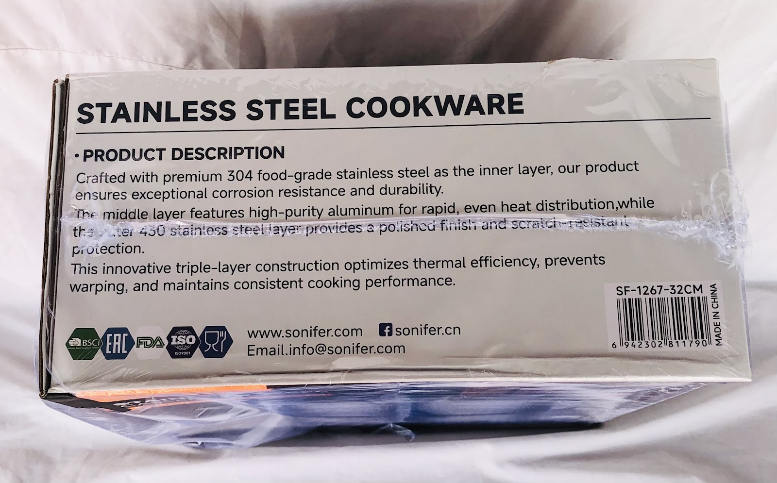 Photo 2 of Stainless steel casserole (SF-1267) 32cm