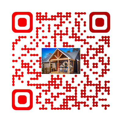 QR code for the Ellijay Guest Guide App from Orchard & Vine Mountain Haus