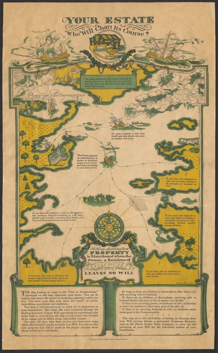 Your Estate Who Will Chart Its Course A Map Showing How Property Is Distributed