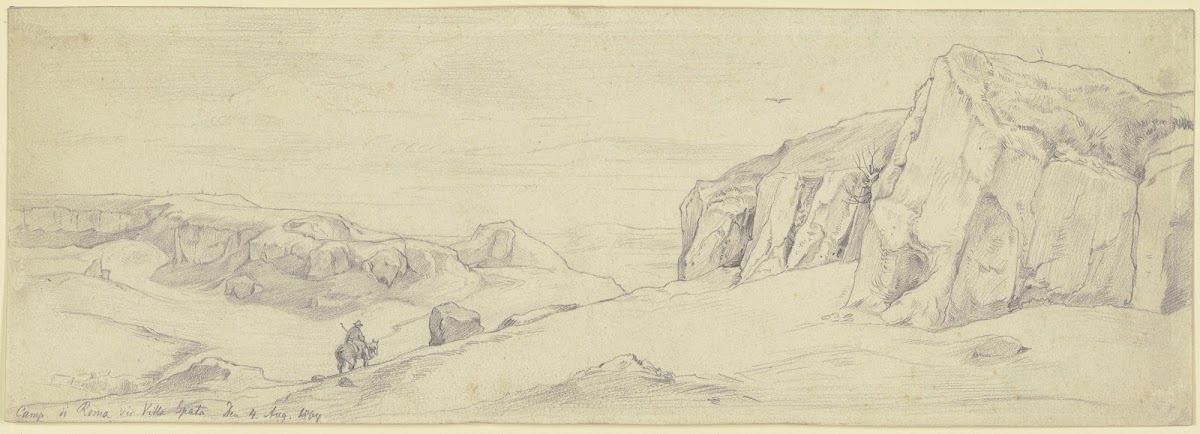 Campagna di Roma via Villa Spata 1864