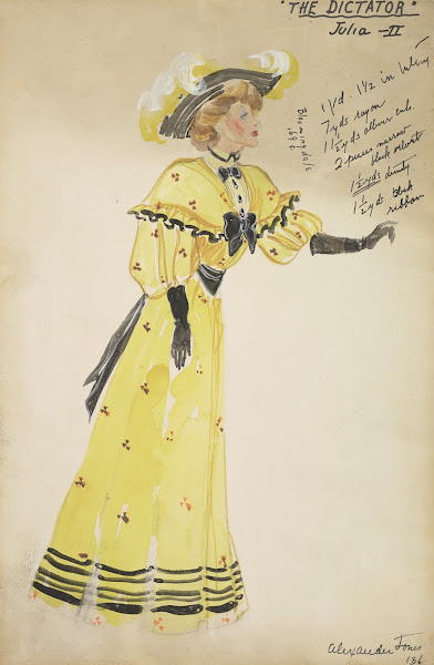 The Dictator Julia II yellow dress with matching hat 1934 1943