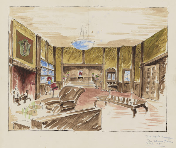 The Last Enemy Sketch no 1 Domestic interior 1934 1943