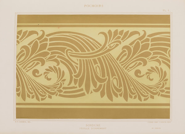 Bordures Feuille dornement 1898