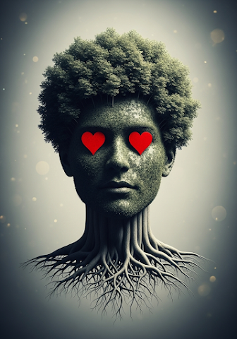 Surreal Figure With Tree Hair