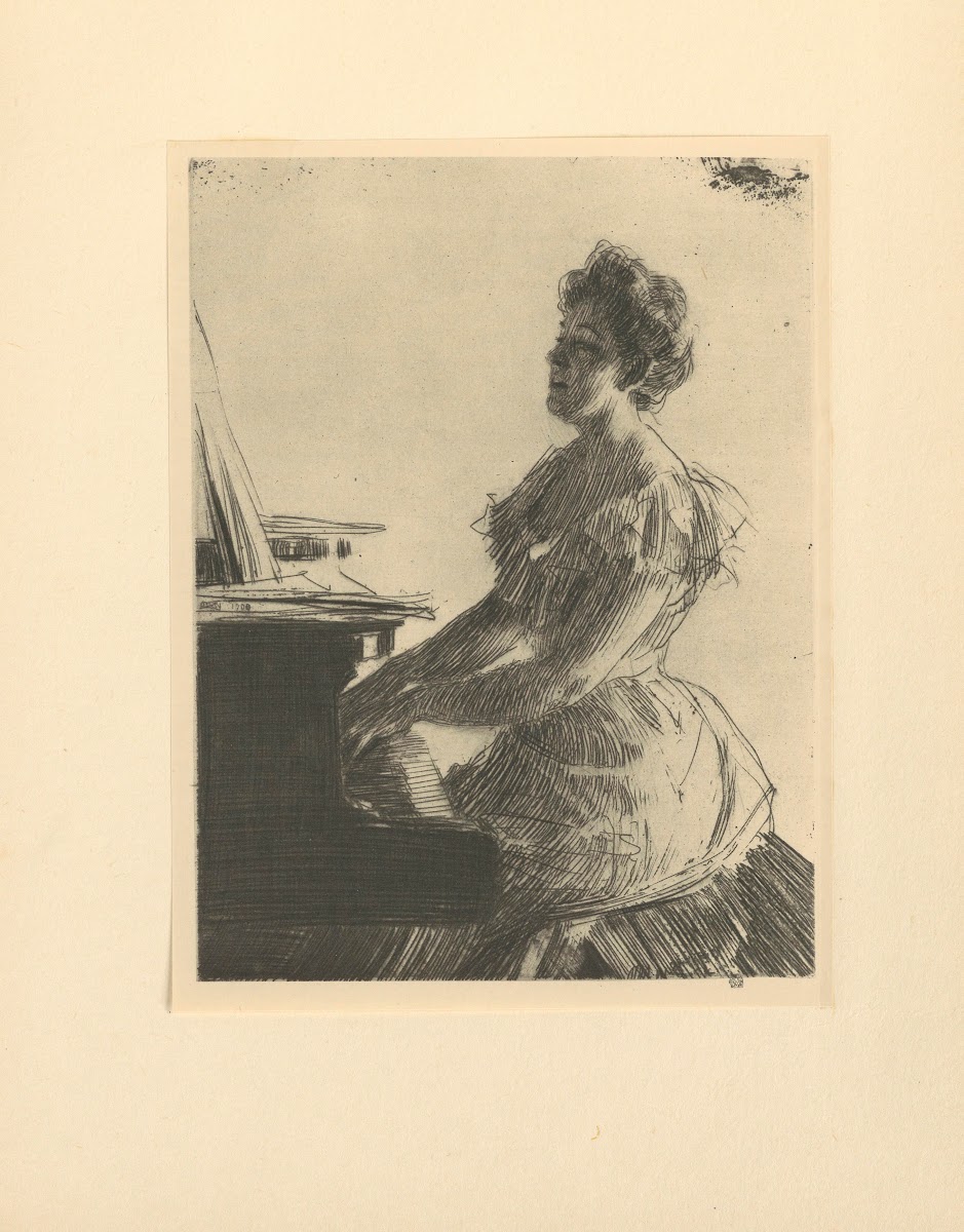 Au piano 19th century