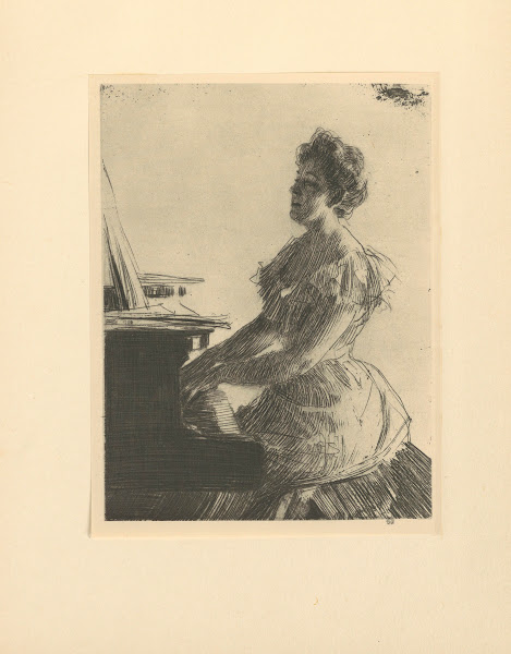 Au piano 19th century