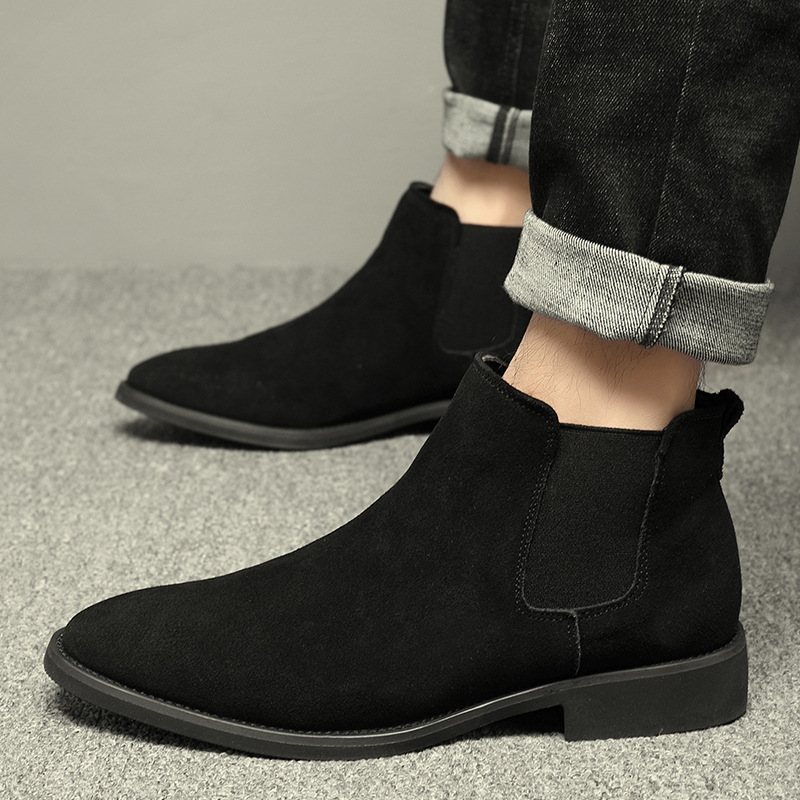 Men's Chelsea Boots, Suede Look, Pointed