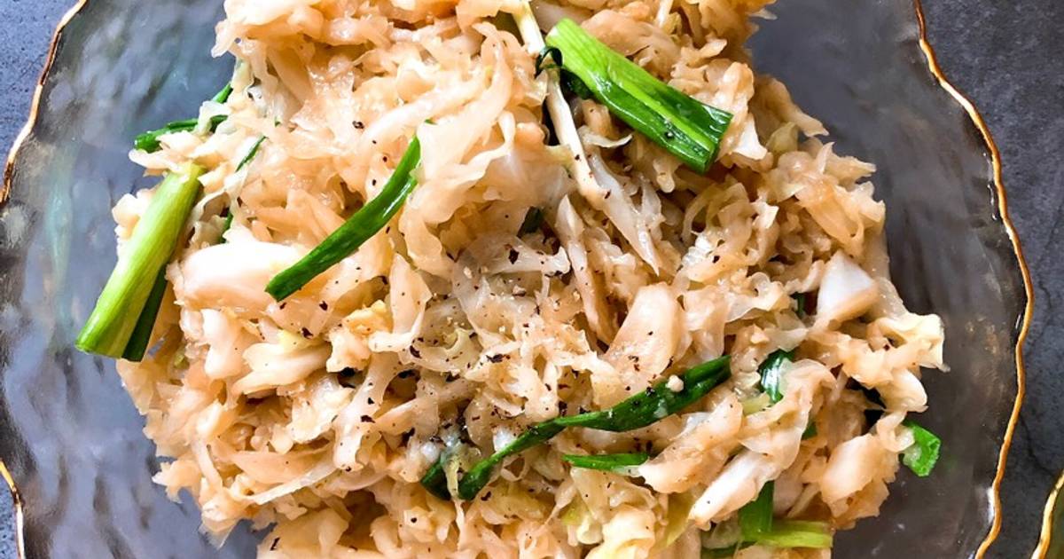 Rau Bắp Cải Xào Tỏi Nước Tương