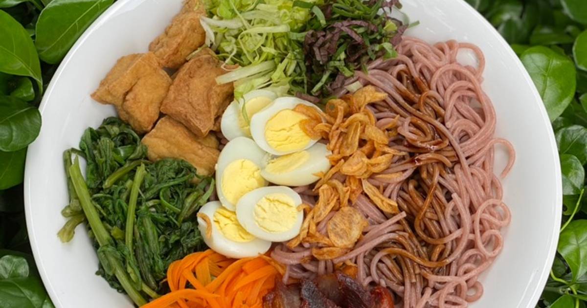 Bún gạo lứt trộn