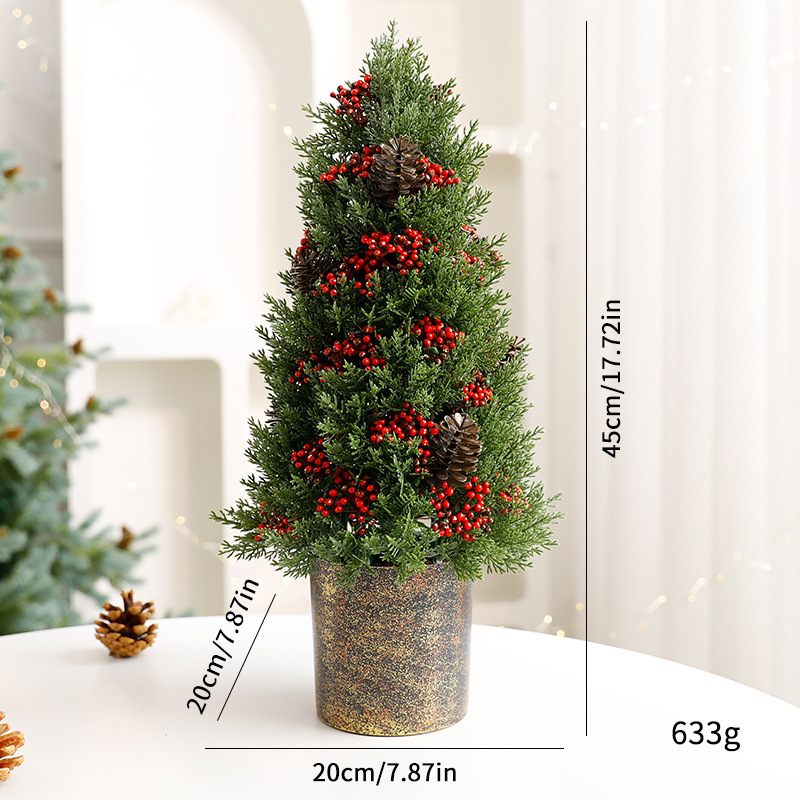 Dekorative Mini-Weihnachtsbaum-Tischdekoration