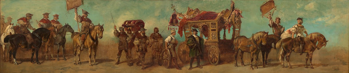 Entwurf zum Festzug 1879  Die Wagenbauer Sattler Riemer und Taschner 1879
