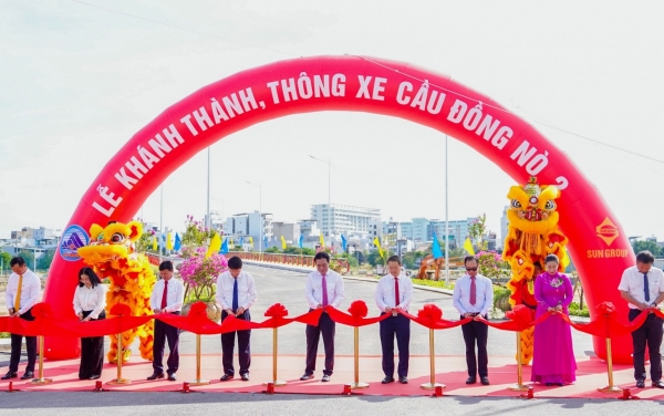 Cầu Đồng Nò 2 thông xe - Mở rộng trục kết nối phía Nam Đà Nẵng